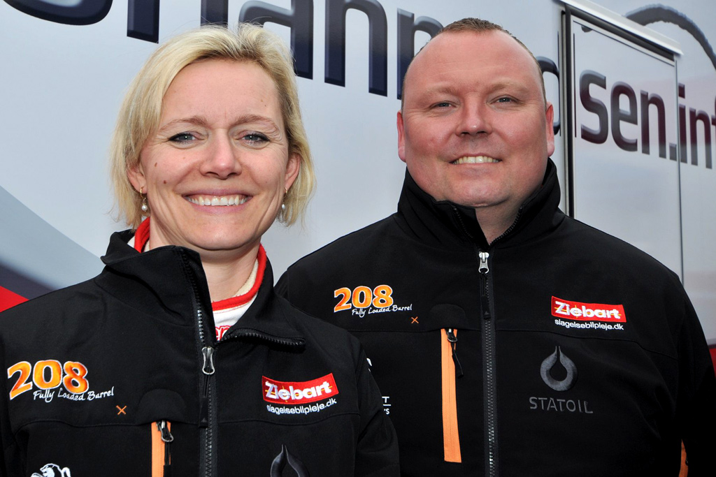 De regerende rallymestre Anja Posorski og Brian Madsen er enige om taktikken for resten af sæsonen: Fuld attack fra første meter, siger de i kor
(Foto: Michael Eisenberg)